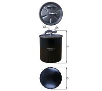 Fuel Filter KL313 Mahle 00K05137365AA 4544700090 MR597635 05137365AA K71775178