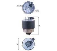 MAHLE ORIGINAL KL 440/44 Fuel filter