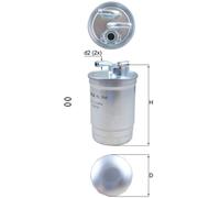 Fuel Filter KL554D Mahle 8E0127401 8E0127401D 8E0127435A