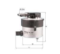 Fuel Filter KL569 Mahle 1386037 5M5Q9155AA Y60313480 Y603134809A 30783135 New