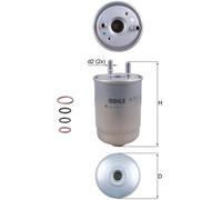 Fuel Filter KL752/2D Mahle 164001710R 164002053R 164006435R 72375134 Quality New