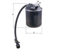 Fuel Filter fits MERCEDES V250CDI W447 2.2D 2015 on OM651.950 Mahle 6510901552