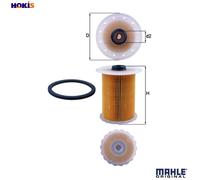 Mahle Original Fuel Filter Element KX183D - 77.7 mm - Fits Nissan, Renault, Vauxhall