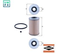 MAHLE/KNECHT Fuel Filter for Vauxhall Movano Mk1 Mk2 Vivaro VAUXHALL 95516103