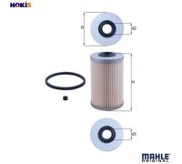 MAHLE/KNECHT Fuel Filter for Vauxhall Movano Mk1 Mk2 Vivaro VAUXHALL 95516103
