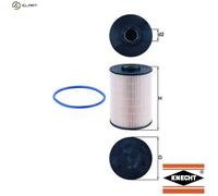 Fuel Filter fits PEUGEOT 407 6C, 6D, 6E 2.7D 2005 on Mahle 190176 190186 190696