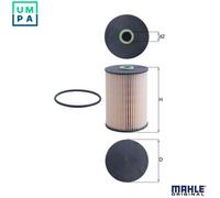 Fuel Filter fits VW BEETLE 5C 2.0D 11 to 16 Mahle 1K0127177B 1K0127400K Quality