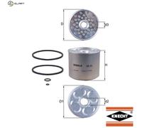 MAHLE KX 23D Fuel filter | Compatible with: Alfa Romeo 146, Giulia, Audi 80 B2 Notchback, 80 B4 Avant, A1 Sportback, A3 Sportback, A4 B5, A5