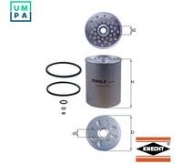 Fuel Filter KX24D 77649205 by MAHLE ORIGINAL - Single