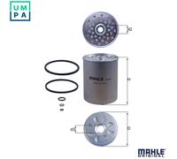 Fuel Filter KX24D 77649205 by MAHLE ORIGINAL - Single