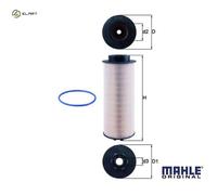 MAHLE KX262D Fuel Filter Insert 105.5mm Diameter Fits DAF RENAULT SOLARIS
