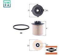 Fuel Filter KX265D Mahle 13244294 05818085 13263262 0813067 5818085