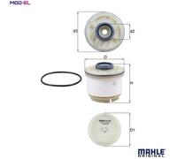 Mahle Original (Knecht) Fuel Filter KX 268D for Audi BMW Dacia Fiat Ford Honda Hyundai Isuzu Kia