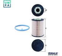Fuel Filter fits VOLVO XC60 Mk1, Mk2 2.0D 2.4D 2008 on Mahle 1718140299 30681552