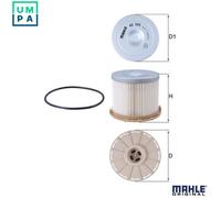 MAHLE Original Fuel Filter KX 505D – 105 mm Insert, fits Isuzu Rodeo D-Max KB