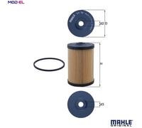 MAHLE KX68D Fuel Filter Insert Fits Mercedes-Benz Henschel 2-T MB T2/LN1 T2/L