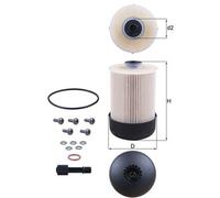 MAHLE/KNECHT Fuel Filter for Nissan NV300 NV400 Renault Traffic Mk3 Master Mk3