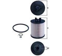 Mahle Fuel Filter KX86/1D fits Audi - Genuine Part - OE Matching Fit & Quality