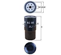 Fuel filter Spin-on Filter KC 98 KNECHT for BMW 3 5 5 Touring 3 Compact 7