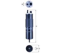 Fuel Filter MAHLE Fits VOLVO V40 Cross Country 14-19 31432250