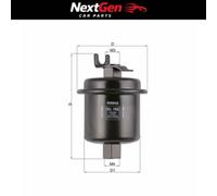 Fuel Filter fits HONDA LEGEND KA9 3.5 96 to 04 C35A2 Mahle 16010S01A30 Quality