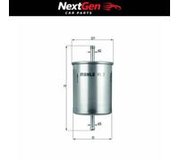 Fuel Filter Mahle KL2 for VW Golf 1.8 84-89