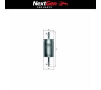 Fuel Filter Mahle KL559 for Mazda 3 1.6 03-13