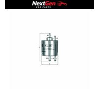 Fuel Filter Mahle KL87 for Mercedes-Benz A A140 1.4 97-04