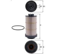 Fuel Filter MAHLE KX 80/1D for MERCEDES-BENZ AXOR 11.967 2002-2004