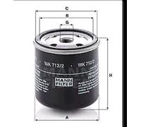 MANN-FILTER WK 712/2 Fuel Filter - OFF-HIGHWAY APPLICATIONS