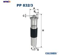 2x ✅Fits FILTRON PP 832/3 FUEL FILTER - PETROL BMW 3 (E46), Z3 ⭐UK Seller⭐
