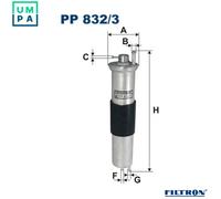 2x ✅Fits FILTRON PP 832/3 FUEL FILTER - PETROL BMW 3 (E46), Z3 ⭐UK Seller⭐