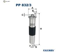 2x ✅Fits FILTRON PP 832/3 FUEL FILTER - PETROL BMW 3 (E46), Z3 ⭐UK Seller⭐