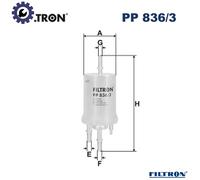 FUEL FILTER PP 836/3 FOR VW AZJ/AEG/BER 2.0L 4cyl NEW BEETLE