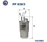 FUEL FILTER PP 838/3 FOR FORD D6BA/HJBC/HJBB/HJBA 2.0L 4cyl MONDEO III