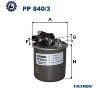 Fuel filter In-Line Filter PP 840/3 FILTRON for MERCEDES-BENZ INFINITI