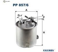 Fuel filter In-Line Filter PP 857/6 FILTRON for NISSAN NAVARA NP300