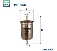 Fuel filter In-Line Filter PP 866 FILTRON for FORD VOLVO
