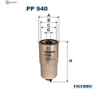 Fuel filter Spin-on Filter PP 940 FILTRON for BMW 3 5 5 Touring