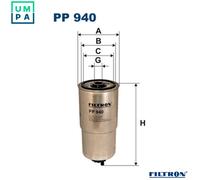 Fuel filter Spin-on Filter PP 940 FILTRON for BMW 3 5 5 Touring