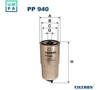 Fuel filter Spin-on Filter PP 940 FILTRON for BMW 3 5 5 Touring