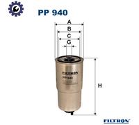 Fuel filter Spin-on Filter PP 940 FILTRON for BMW 3 5 5 Touring