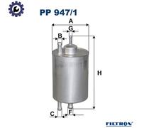 4x ✅Fits FILTRON PP 947/1 Fuel Filter PP 947/1 Fuel filter fits: MER ⭐UK Seller⭐