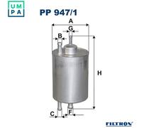 4x ✅Fits FILTRON PP 947/1 Fuel Filter PP 947/1 Fuel filter fits: MER ⭐UK Seller⭐