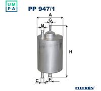4x ✅Fits FILTRON PP 947/1 Fuel Filter PP 947/1 Fuel filter fits: MER ⭐UK Seller⭐