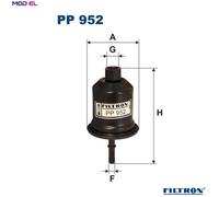 FUEL FILTER PP 952 FOR MITSUBISHI LEGNUM/VI GALANT/Mk/ASPIRE 4G63 2.0L 4cyl 2.5L