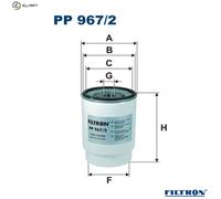 FUEL FILTER PP 967/2 FORFUEL FILTER PP 967/2 FOR KAMAZ DOOSAN ROSTSELMASH 666