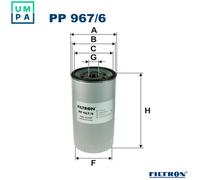 FILTRON PP 967/6 Fuel filter
