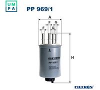 FILTRON PP 969/1 Fuel filter