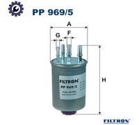 FUEL FILTER PP 969/5 FOR JAGUAR AJD 2.7L 306DT/AJV6D 3.0L 6cyl XF